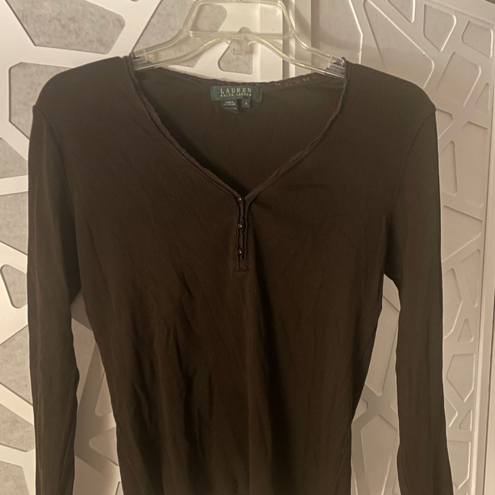Ralph Lauren Black Long Sleeve Shirt